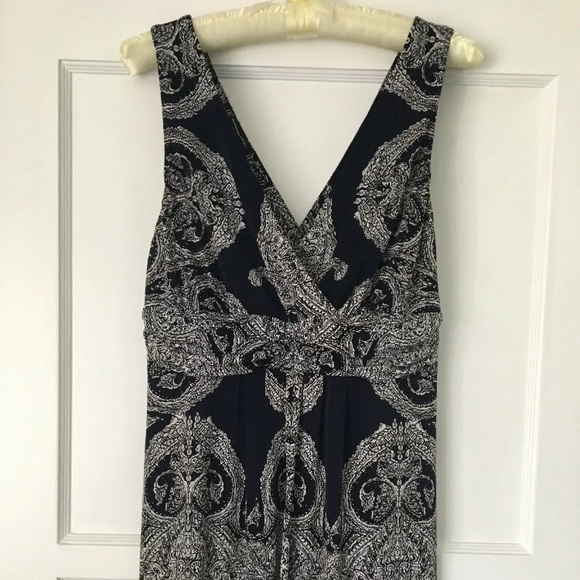 INC International Concepts Dresses & Skirts - INC Maxi Dress Navy Blue Keyhole Sleeveless Medium